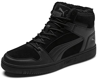 PUMA Unisex Rebound Layup Sd Fur Sneaker, Black Castlerock, 44 EU