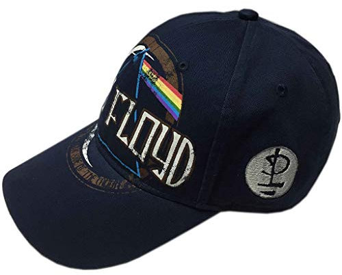 Pink Floyd 'Dark Side of the Moon Album Distressed' (Navy) Baseball Cap