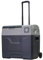 HOMCOM Glacière-congélateur portable Glacière à compression Glacière électrique froid -20°C 50 L 12 V et 230 V prise alume-cigare + adaptateur inclus gris noir