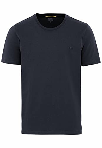 camel active Herren Basic T-Shirt aus Reiner Baumwolle