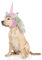 Lustiges Rentier-Kostüm für Hunde, niedliche pelzige Haustierperücke für Halloween, Weihnachten, Haustier-Kleidung, Zubehör (M, Unicorn)