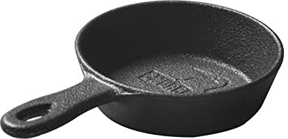 Sartén de Hierro Fundido Mini Sartén Pequeña Mango Modelo de Metal Cocina de Gas Sartén Universal de Hierro Fundido Sartén Sazonado Utensilios de Cocina Mini Pequeño 3.5 Pulgadas