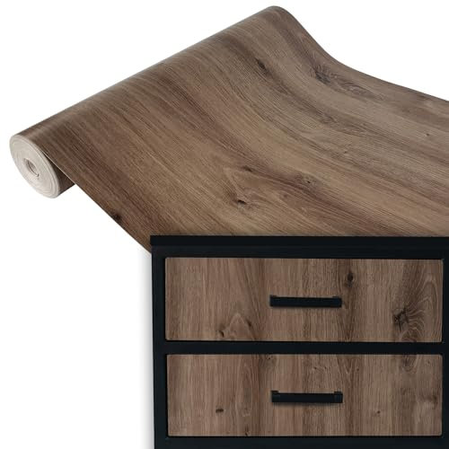 Klebefolie Möbel 90x100 cm | Selbstklebende Möbelfolie in Holzoptik - wasserfest und zuschneidbar | Folie für Möbel ideal zum Renovieren von Schränken, Türen und Arbeitsplatten | Artisan Eiche