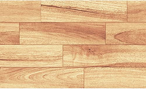 matches21 Bodenbelag Soft Vintage Läufer Holz Muster Küchenläufer waschbar Polyester & Vinyl braun 1 STK 65x100 cm