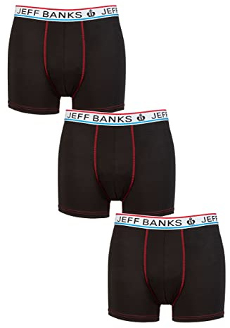 Jeff Banks Men's Sports Trunks Pack of 3