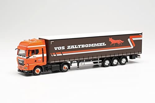 MAN TGX GX Gardinenplanen-Sattelzug „VOS Zaltbommel“ Modell Auto Miniaturmodelle Kleinmodell Sammlerstück Detailgetreu