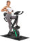 Micyox MX600 Heimtrainer Fahrrad Magnetisches Heimtrainer mit Rückenlehne Heimtrainer Fahrrad Klappbar mit LCD-Display und Herzfrequenzsensor Heimtrainer mit Widerstandsbändern