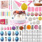 Nifogo Kit Patisserie Douille Patisserie 301 Pièces, Accessoire Patisserie, Ustensiles à Pâtisserie, Plateau Tournant Gateau, Poche a Douille, Caissettes Cupcake