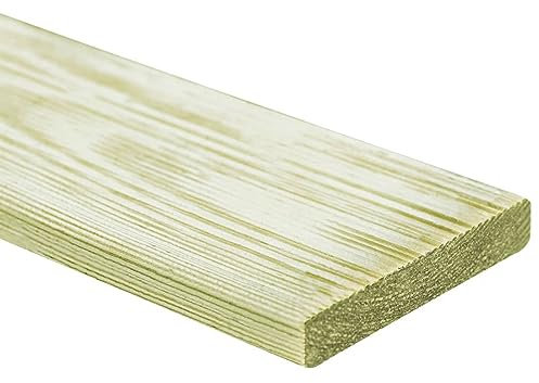 Homgoday Terrassendielen Terrassendiele Terrassenholz Terrassendiele Balkonfliesen für Garten Balkon Terrasse 24 STK. 2,88 m² 1m Imprägniertes Kiefernholz