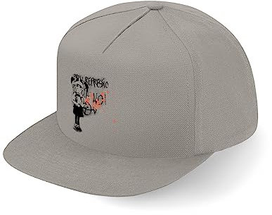 Lauthings Casquette Banksy Street Graffiti Fullcap Art Flat Bill Snapback, gris, taille unique