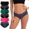 INNERSY Damen Slips Mehrpack Baumwolle Hipster Unterwäsche Frauen Unterhosen Panty Sport 6 Pack (XL, Retro Mehrfarbig)