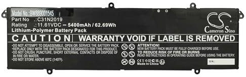 vhbw batteria compatibile con Asus VivoBook Pro 14 Oled K3400pa-Kp115w, Pro 14 Oled K3400ph notebook (5400mAh, 11,61V, Li-Poly)