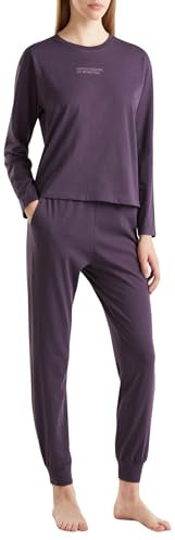 United Colors of Benetton 30963F03K Pantalone del Pigiama, Viola, XS Donna