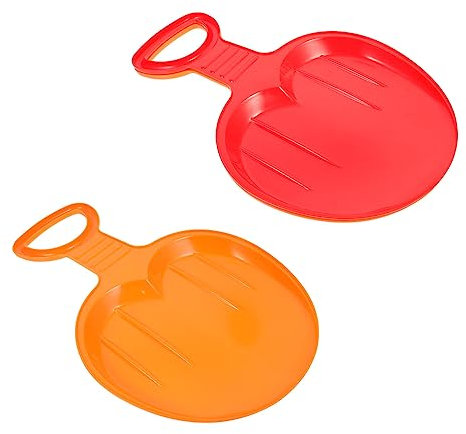 Sosoport 2St Skibrett Schlitten im Freien Winterschneeschlitten Kinder fitnessgeräte plastikschlitten für Kinder Rutschbrett für Kinder im Freien Kinder-Skateboard schneeschlitten UFO