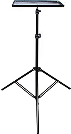 Beamer Ständer Stativ,Projektor Stativ Beamerständer Laptop Notebook Höhenverstellbar mit Rollen für Projektoren Standfuß je Ablage Regal Laptoptisch Mobile Halterung Stand,Einstellung der Fußstütze