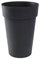 Pot de fleur rond Toscane Ø 46 x H.65 cm - Anthracite - Eda