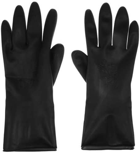 MAGICLULU 3 Paare Haarshampoo-Handschuhe küchenhandschuhe handschuhe küche sterben regenbogen klassenzimmer Haarfärbeshampoo schwarze Handschuhe Handschuh zum Färben von Haaren groß