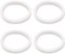 Create idea 4pcs Bicycle Front Fork Sponge Ring Oil Seal Sponge Foam Ring Foam Absorption Seal Ring Suitable for Mountain Bike Front Fork Accessories 36mm
