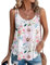 Damen Tanktops Ist Bügelfrei Träger Tops Ärmellose Blusentop Pfirsichblüte S
