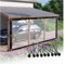 UHEKC Außenvorhänge Transparent mit Ösen, Transparenter PVC-Trennvorhang, Plane für Pergola Seitenwand Carport, Faltbar Regenschutz (Color : Clear, Size : 1.4x4m/4.59x13.12ft)