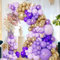 Kit Arco Palloncini Viola, 110Pz Palloncini Compleanno, Palloncini Lilla, Palloncini Oro, Arco Palloncini Lilla Pastello Con Dorati Per Decorazioni Compleanno, Baby Shower, Matrimonio, Battesimo Bimbo