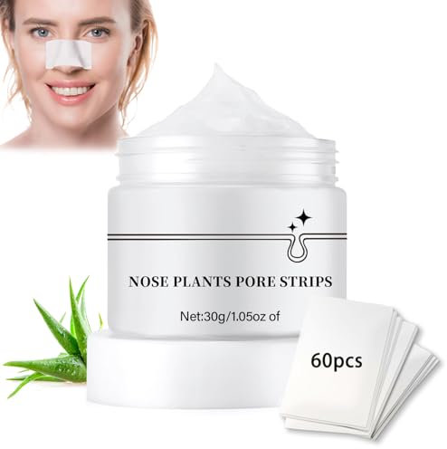 60 PCS Mascarilla Peel Off Para Nariz y Cara,Tiras Nariz para Eliminar Puntos Negros Nariz,Tiras Nariz para Limpieza Profunda,Tiras Puntos Negros Nariz,Limpieza Profunda