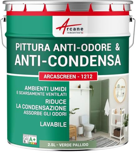 Peinture anti condensation, anti odeur, moisissure - 2.5 L Vert Pâle - RAL 6021 - ARCANE INDUSTRIES