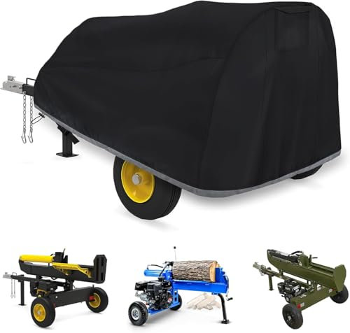 Log Splitter Cover Waterproof 900D Oxford Cloth 94 x 49 x 42 Suitable for 15-45 ton Gas or Electric Log splitters Weather-Resistant Wood Splitter Cover