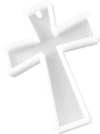 DRESSOOS Silikonform Kreuzanhänger Flexible Gießform Für Epoxidharz Dekorative Schlüsselanhänger Für Stilvolle Kreationen Und Persönliche Sicher Und Wiederverwendbar