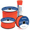 Brotree 550 Paracord 4mm 50m Schnur 100% Polyester Seil Reißfest Typ III 7 Kern für Armbänder, Basteln, Outdoor, Camping, Survival - Neon Orange