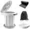 Portable Toilets for Adults with Bag - imodomio Folding Camping Toilet Bucket with Lid & Handle, Car Travel Toilet for Outdoor Emergency, Picnic, Fishing, Festival, Boating, Tent, Caravan, Load 397Lb