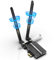 NEWFAST P395 Carte WiFi 5400Mbps WiFi 6E Bluetooth5.3,PCI-E Intel AX210 WiFi 6e, Tri-Bandes (6Ghz, 5Ghz, 2.4Ghz) Carte WiFi pour PC,PCI Express Carte réseau sans Fil Compatible avec Win 10/11(64Bit)