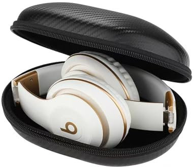 Custodia da viaggio per cuffie, organizer da viaggio, compatibile con cuffie On-Ear Beats Solo 4/Solo 3/Solo4/Solo3/Studio3/Studio Pro Wireless Bluetooth con cancellazione del rumore (nero)