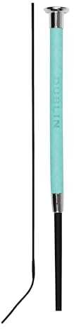 Dublin Fancy Stitch Leather Dressage Whip, Turquoise, 43
