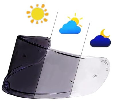 Motociclo Visiera for casco, visiera for casco fotocromatica for LS2 FF801 FF397 Visiera for casco integrale Lente di ricambio Capacete De Moto Accessori