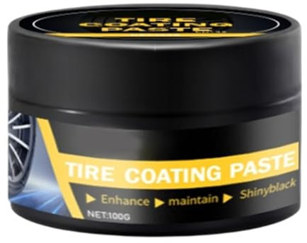 zjhukfmc Lucidatura per pneumatici auto, prodotti per la cura di pneumatici e cerchioni, 100 g, rivestimento a lungo termine, per la pulizia, lucidatura, sigillatura di pneumatici per auto