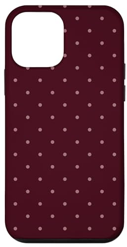 Mocha Cherry Polka Dots Summer Coquette Maroon Red Aesthetic Case for iPhone 12 mini