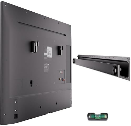 Aetubree No Drill TV Wall Mount for 32-75 inch Flat Screen TVs, Ultra Slim Drywall Studless TV Wall Bracket for Universal TV Up to 68KG, VESA 600x400mm, No Stud, No Drill, No Anchors, Easy Install