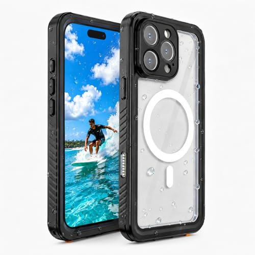 FYHCMC für iPhone 16 Pro Max Hülle Wasserdicht IP68 – 360 Grad Militärschutz Panzerhülle mit Kameraschutz & Displayschutz, Stoßfest Staubdicht Outdoor Case