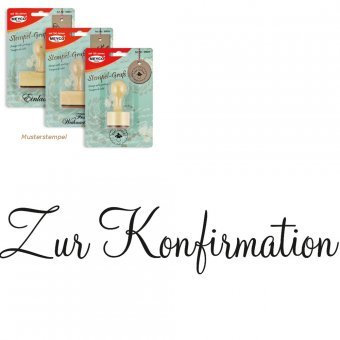 Meyco Holz Stempel Zur Konfirmation 60 x 12 mm