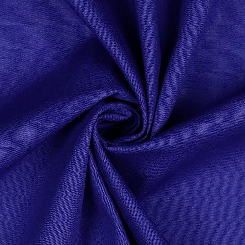 babrause® Baumwollstoff uni royal blau Webware Meterware Popeline OEKOTEX 150cm breit - Ab 0,5 Meter