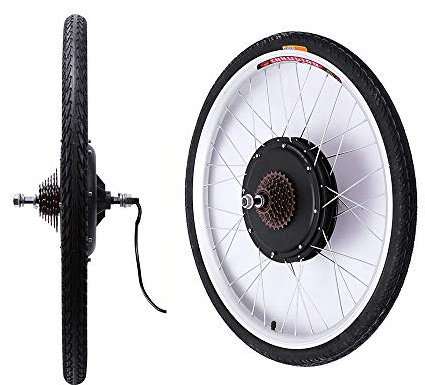 SENDERPICK Kit de Conversion de vélo électrique de 26 , Kit de Conversion de Moteur de vélo électrique de Roue arrière pour Roue arrière 36V (800W)