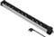 Electraline 61900, Multipresa Alu-Line 9 Posti Polivalenti (Schuko+10/16A) e 3 Interruttori Luminosi (3 Prese per Interruttore), 2M, con Corpo in Alluminio, Argento/Nero