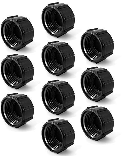 ALKARAMA 10 Pack Black Plastic 3/4 Inch GHT Garden Hose End Caps