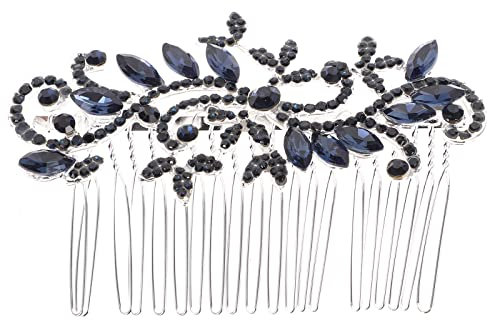 Hochzeit Haar Kamm Blau Strass Haarkamm Haarnadel Braut Vintage Kristall Oberton Braut Haarschmuck für Braut Brautjungfer