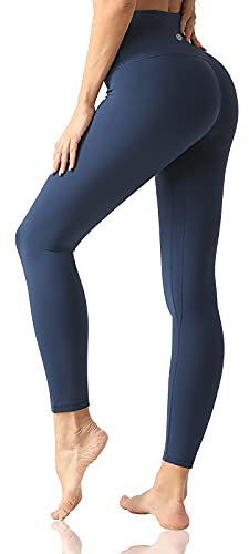 Desol Sport Leggings Damen, Lange Blickdicht Sporthose Hohe Taille Yoga Leggings Laufen Gym Bauchkontrolle Tights