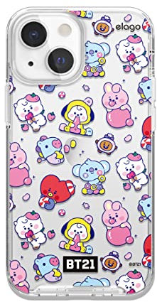 elago BT21 Hybrid Hülle für iPhone 13 Mini 5,4 Zoll, MagSafe Charger Kompatibel, Offizielle Ware (7Flavors)