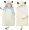 LAWKUL Baby Schlafsack Neugeborene Kinderwagen Decke Wickeldecke Wolle Kinderwagendecke Winter Dick Schlafsäcke für 0-6 Monate Jungen Mädchen Weiß