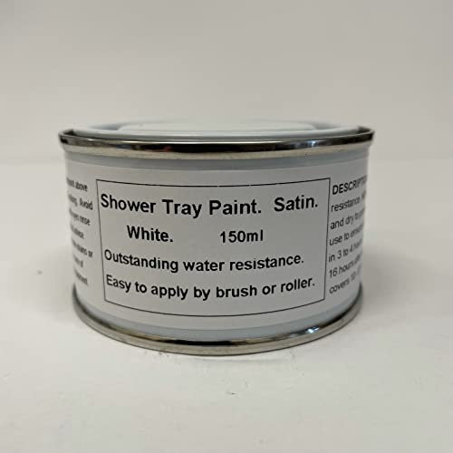 Fascinating Finishes 1 x 150ml SATIN Shower Tray Paint - White