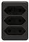 Euroadapter Multistecker Adapterstecker Schutzkontakt Kinderschutz Verteiler Mehrfachstecker (schwarz, Euro 3-Fach)